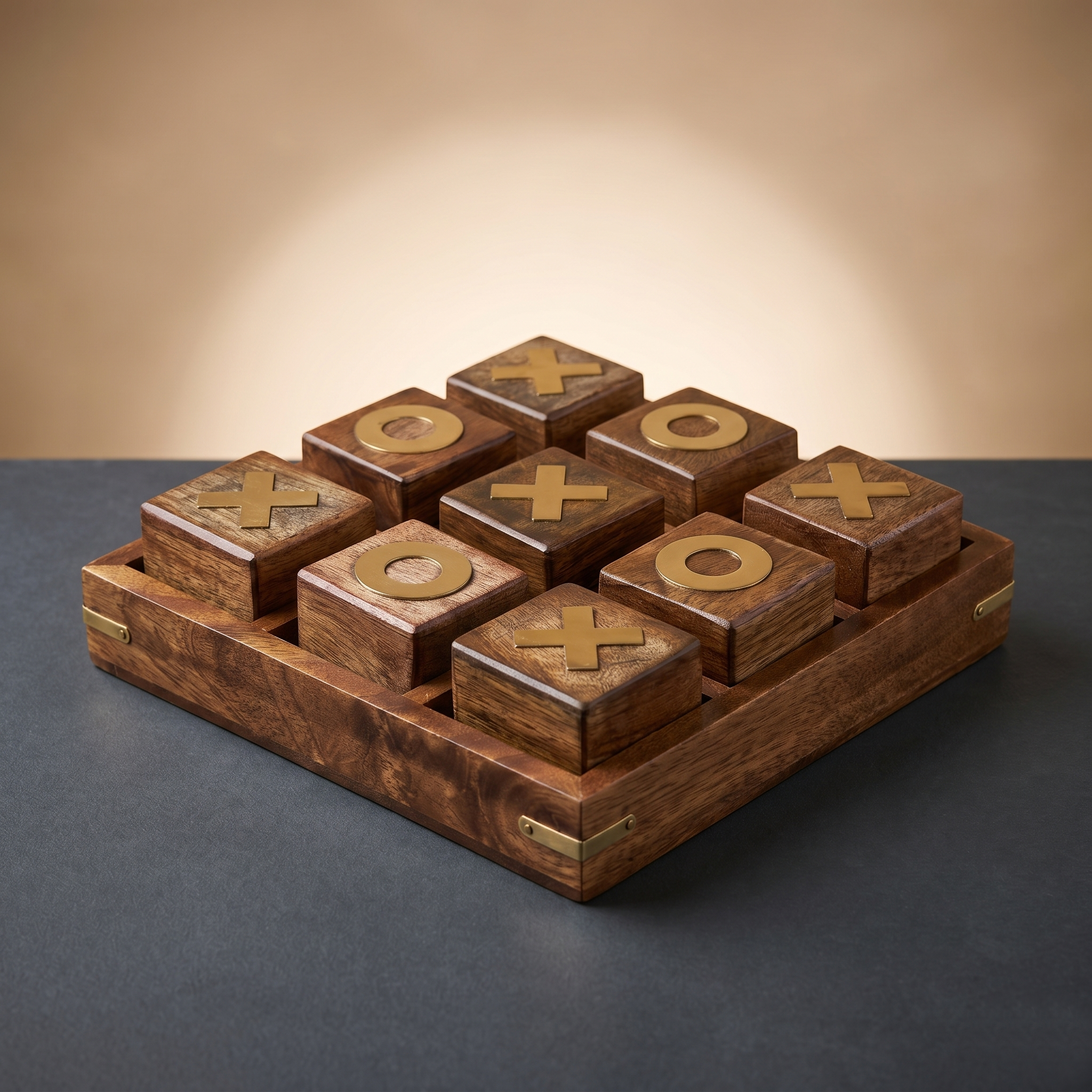 Wooden Tic Tac Toe Game for Kids & Adults, Family Board Game, Indoor Game, Large Noughts & Crosses Games - Best Table Decor - Image 10