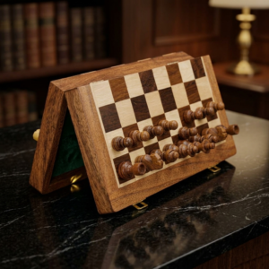 wooden magnetic chess board game for kids and adults
