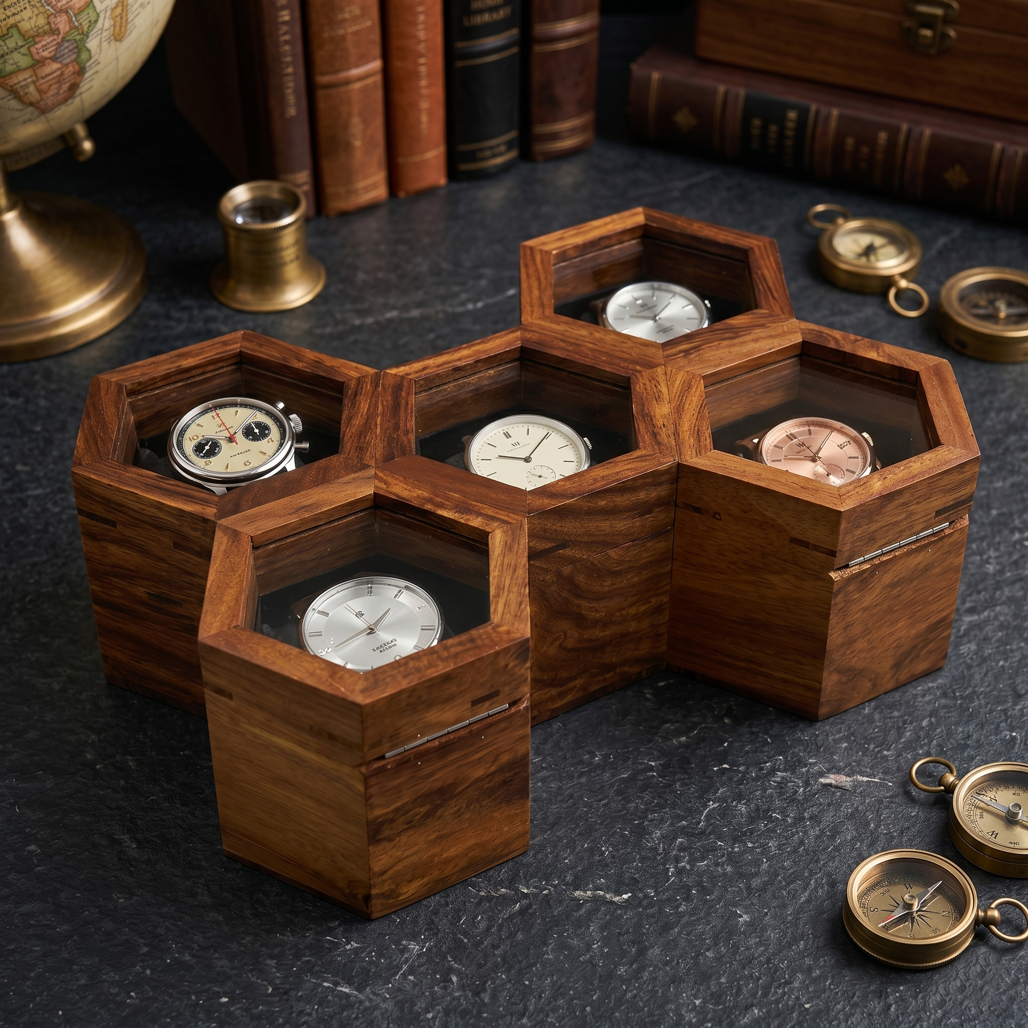 honeycomb watch box