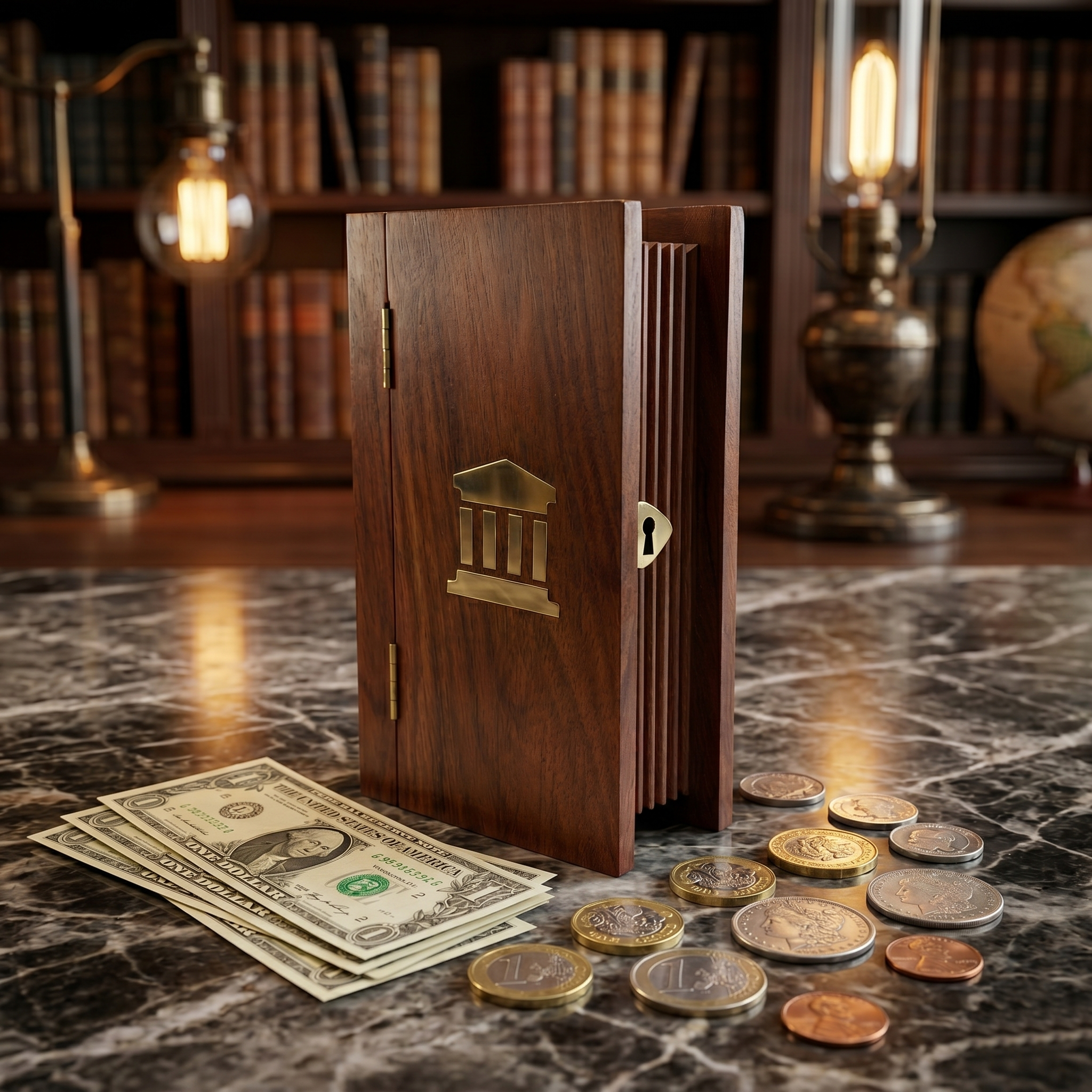 Handcrafted Indian Rosewood Book Safe | Wooden Money Bank & Secret Box with Lock - Image 8