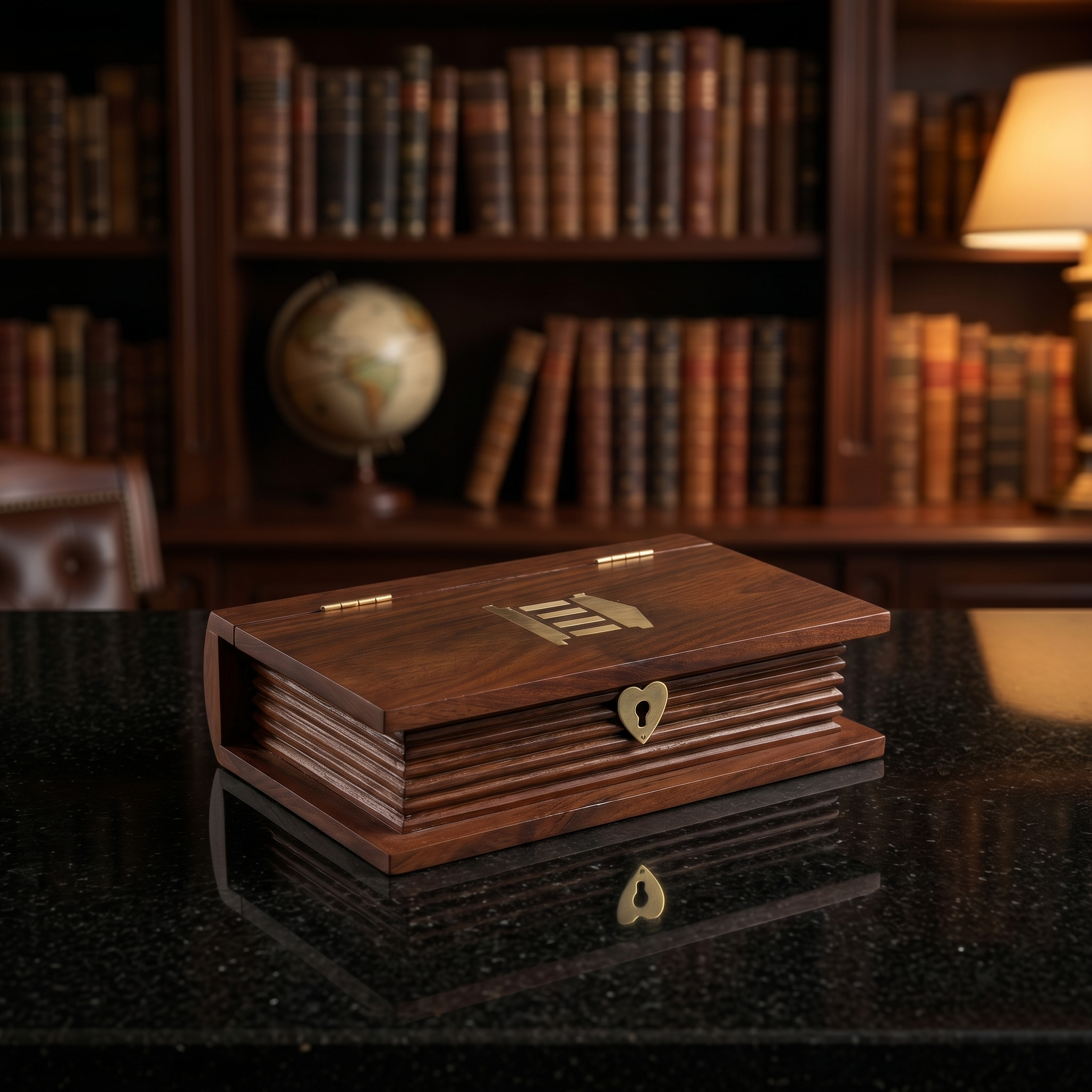 Handcrafted Indian Rosewood Book Safe | Wooden Money Bank & Secret Box with Lock - Image 7