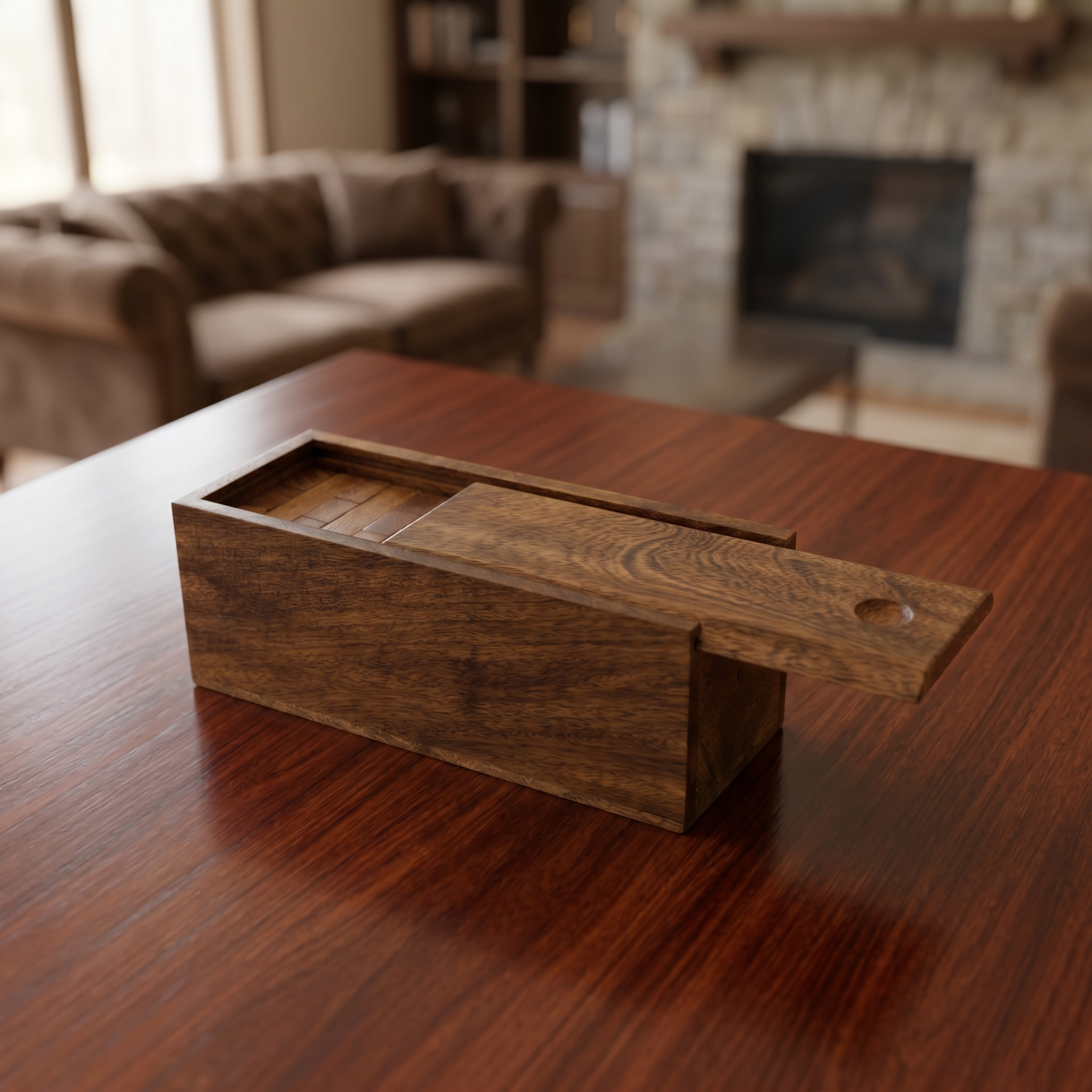 Wooden Tumbling Tower Game | Antique Finish Stacking Blocks, Portable Family Fun - Image 10