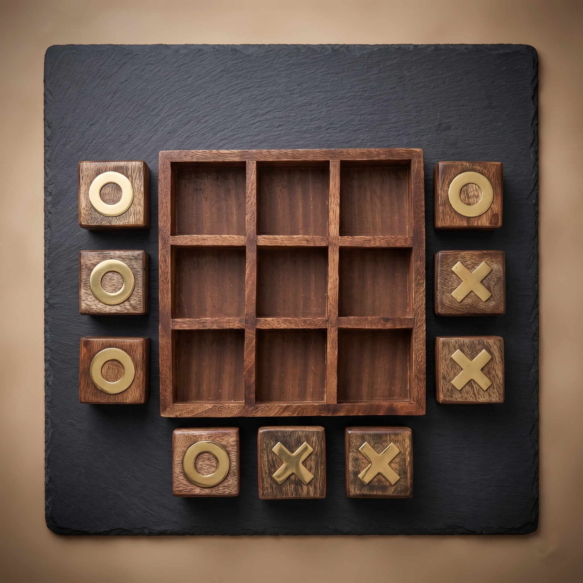 Wooden Tic Tac Toe Game for Kids & Adults, Family Board Game, Indoor Game, Large Noughts & Crosses Games - Best Table Decor - Image 5