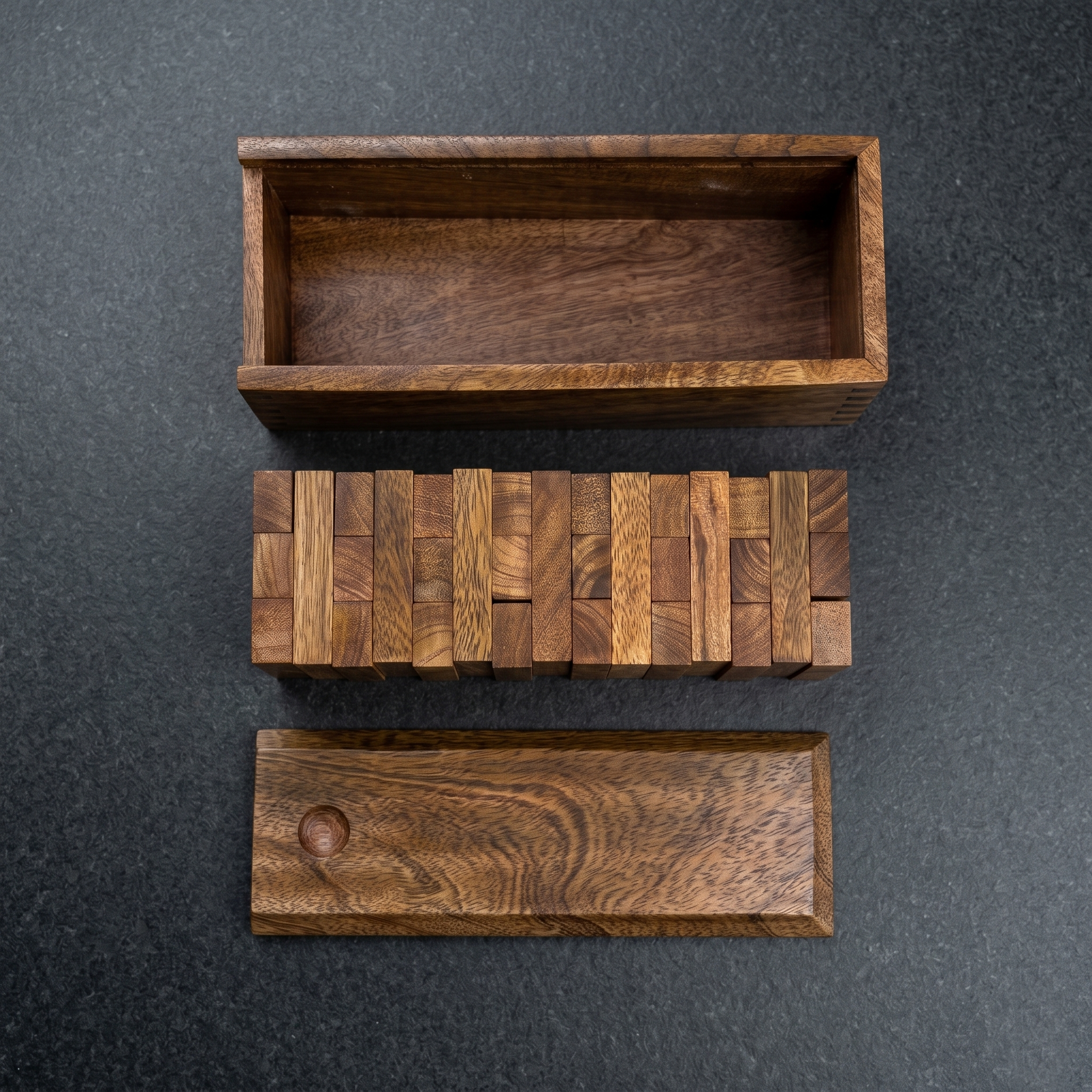 Wooden Tumbling Tower Game | Antique Finish Stacking Blocks, Portable Family Fun - Image 9