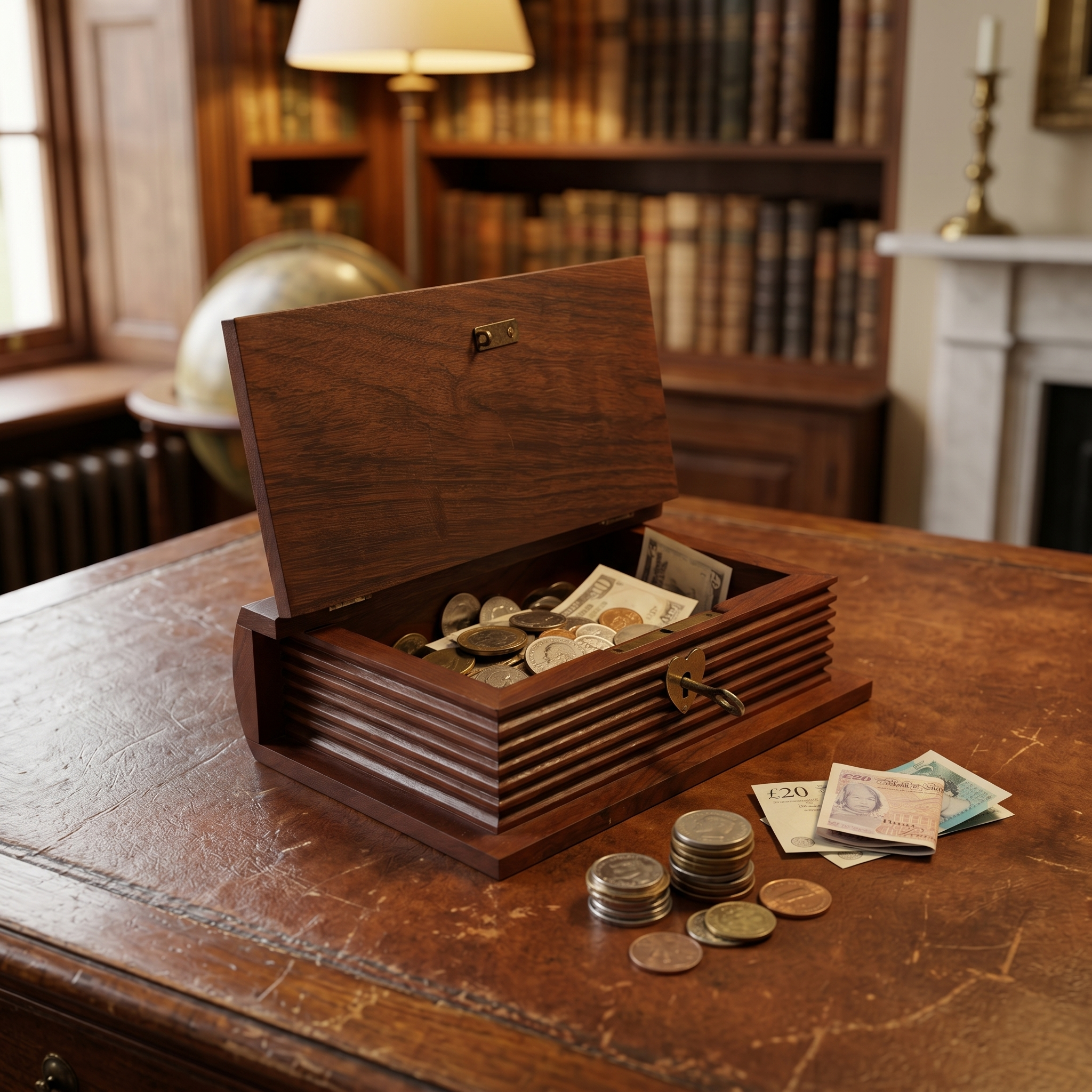 Handcrafted Indian Rosewood Book Safe | Wooden Money Bank & Secret Box with Lock - Image 5
